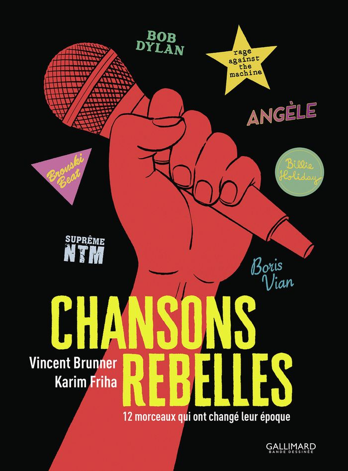 Couverture du livre « Chansons rebelles : 12 morceaux qui ont changé leur époque », librairie Les Contes Infusés à Corte