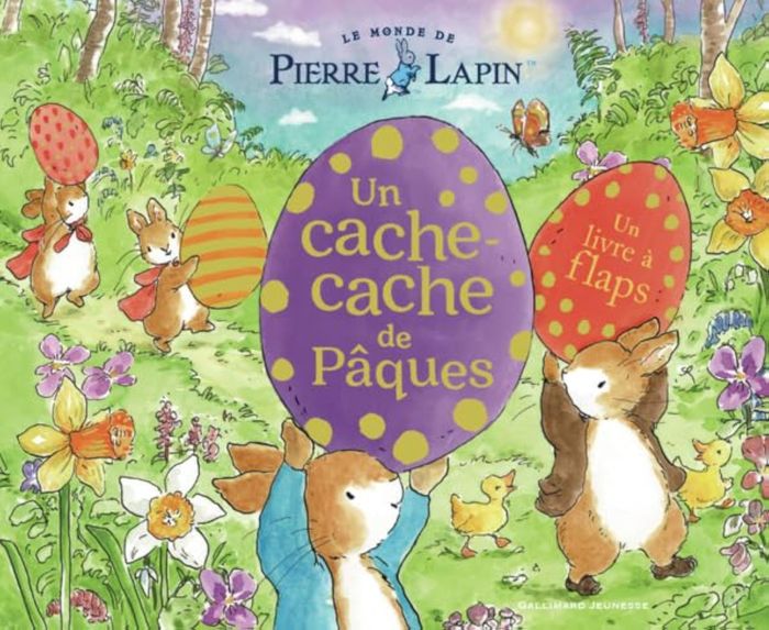 Couverture du livre « Un cache-cache de Pâques » de d'après les livres de Beatrix Potter, librairie Les Contes Infusés à Corte