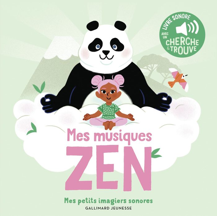 Couverture du livre « Mes musiques zen : livre sonore avec un cherche & trouve » de [ill. d'Elsa Fouquier], librairie Les Contes Infusés à Corte