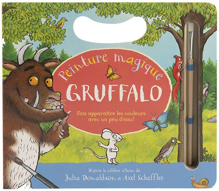Couverture du livre « GRUFFALO - PEINTURE MAGIQUE », librairie Les Contes Infusés à Corte