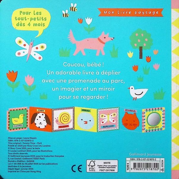 Quatrième de couverture de « Bonjour, le parc : avec un miroir »