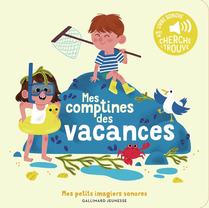 Couverture du livre « Mes comptines des vacances » de [ill. d'Émilie Jacob], librairie Les Contes Infusés à Corte