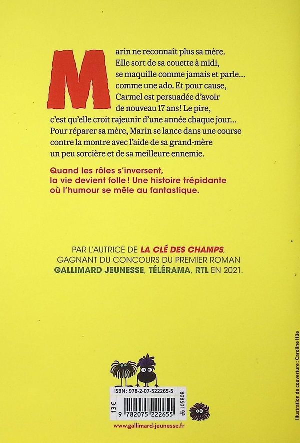 Quatrième de couverture de « Moonwalk : comment j'ai déréglé ma mère »