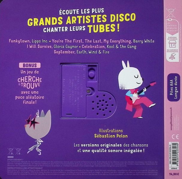 Quatrième de couverture de « Mini compil Disco »