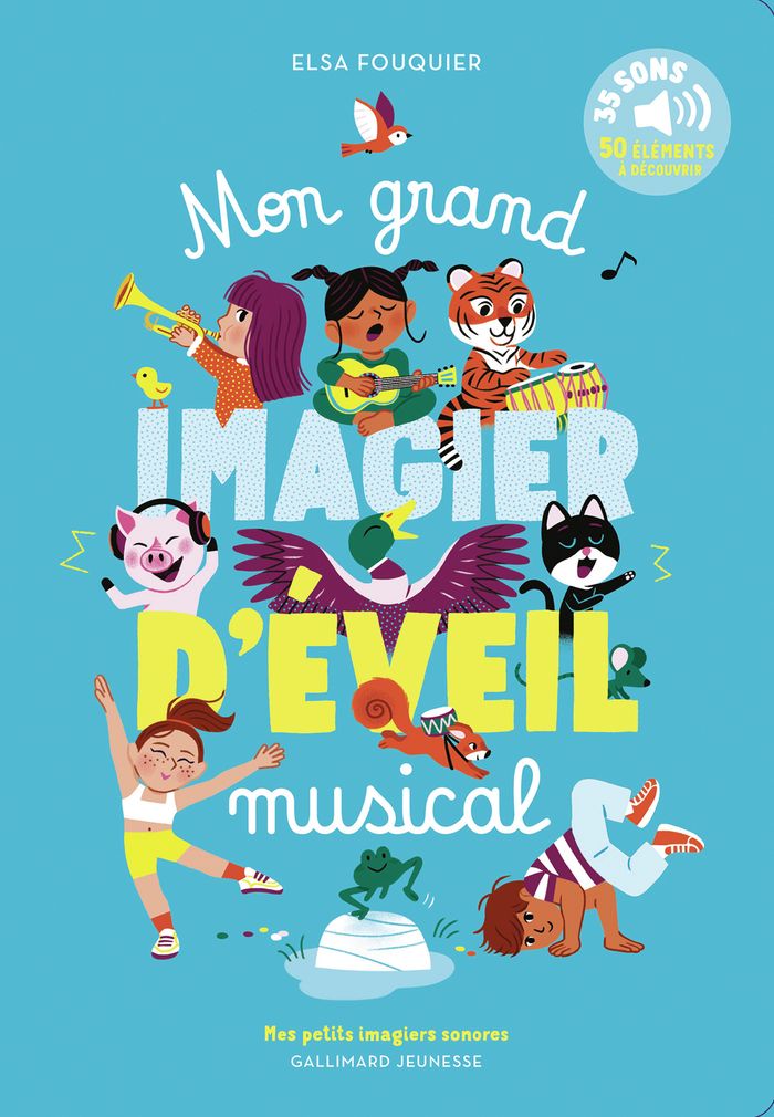 Couverture du livre « Mon grand imagier d'éveil musical » de Elsa Fouquier, librairie Les Contes Infusés à Corte