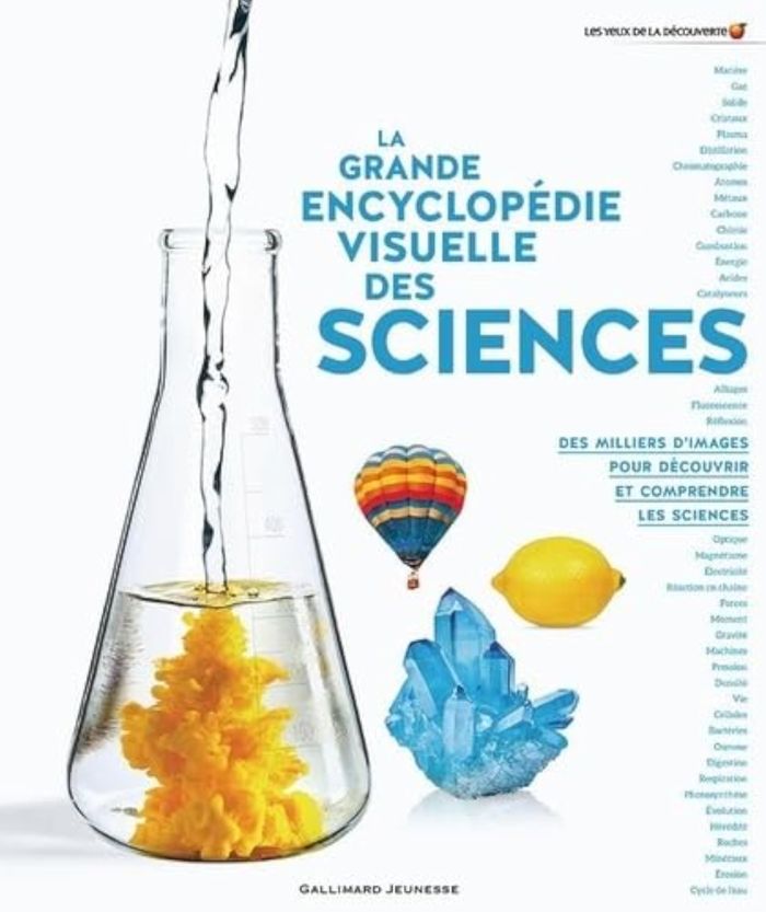 Couverture du livre « La grande encyclopédie visuelle des sciences » de Collectif, librairie Les Contes Infusés à Corte