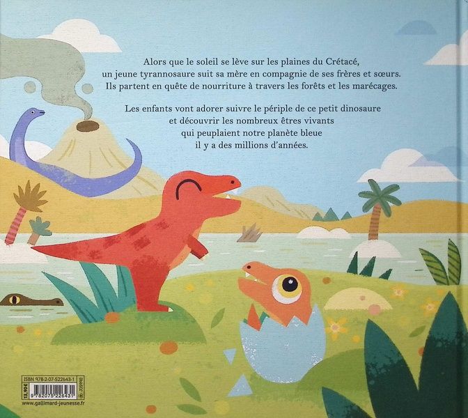 Quatrième de couverture de « Une journée avec un tyrannosaure »