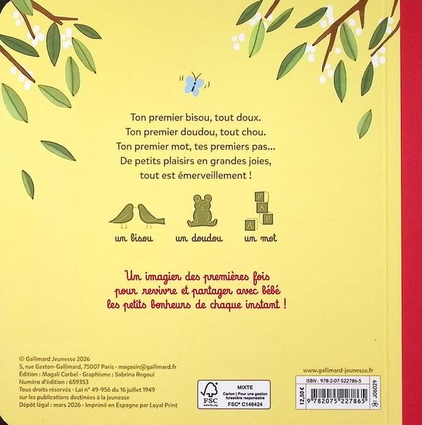 Quatrième de couverture de « Ton premier sourire et autres petites bonheurs »