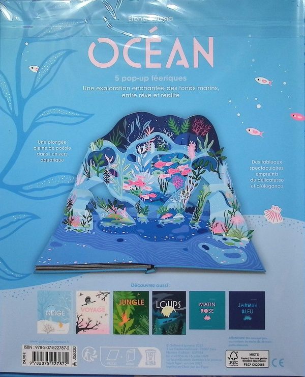 Quatrième de couverture de « OCEAN - 5 POP-UP FEERIQUES »