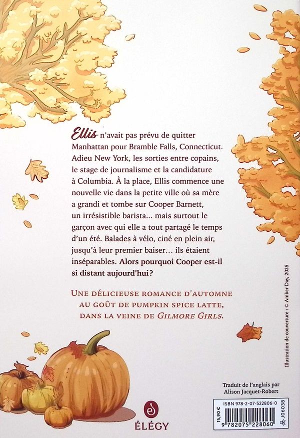 Quatrième de couverture de « FALLING LIKE LEAVES »