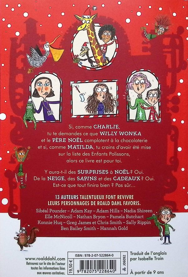 Quatrième de couverture de « Charlie et la chocolaterie de Noël : et autres histoires »