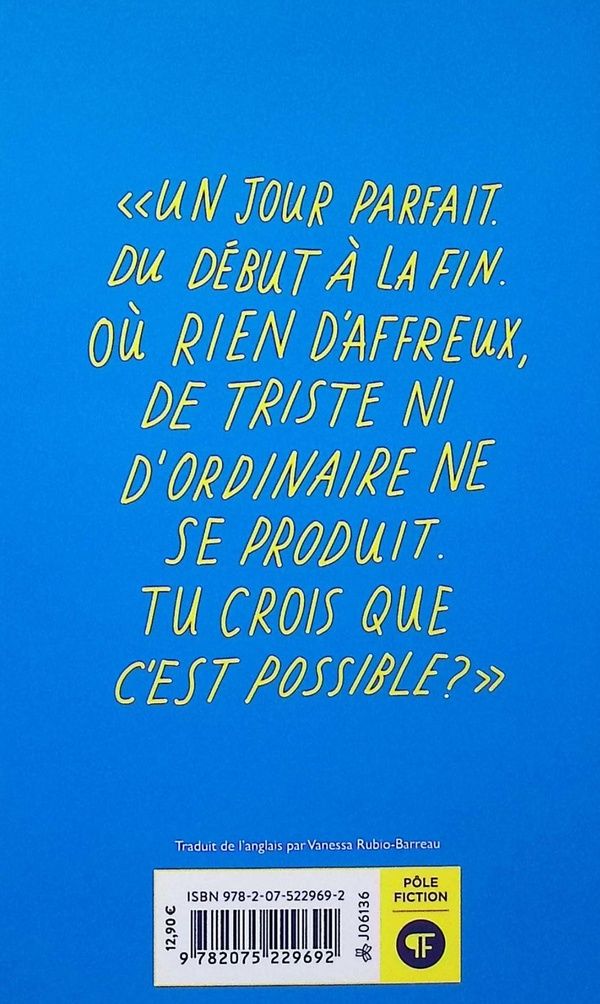 Quatrième de couverture de « TOUS NOS JOURS PARFAITS - EDITION ANNIVERSAIRE »
