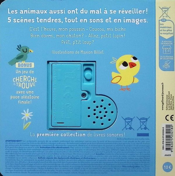 Quatrième de couverture de « COUCOU, ON SE REVEILLE ! »