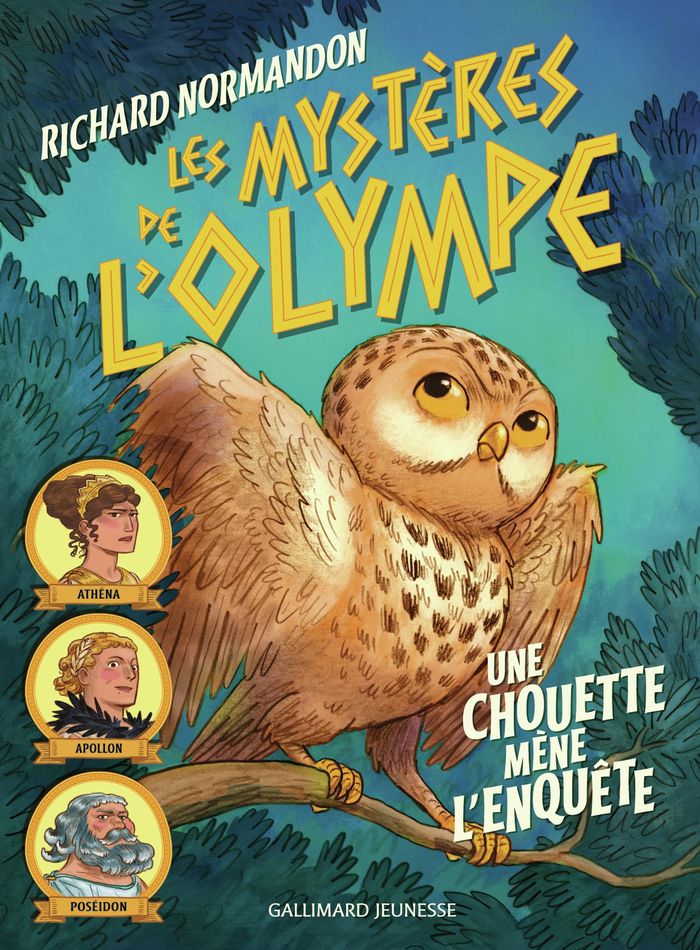 Couverture du livre « LES MYSTERES DE L'OLYMPE - VOL01 - UNE CHOUETTE MENE L'ENQUETE », librairie Les Contes Infusés à Corte