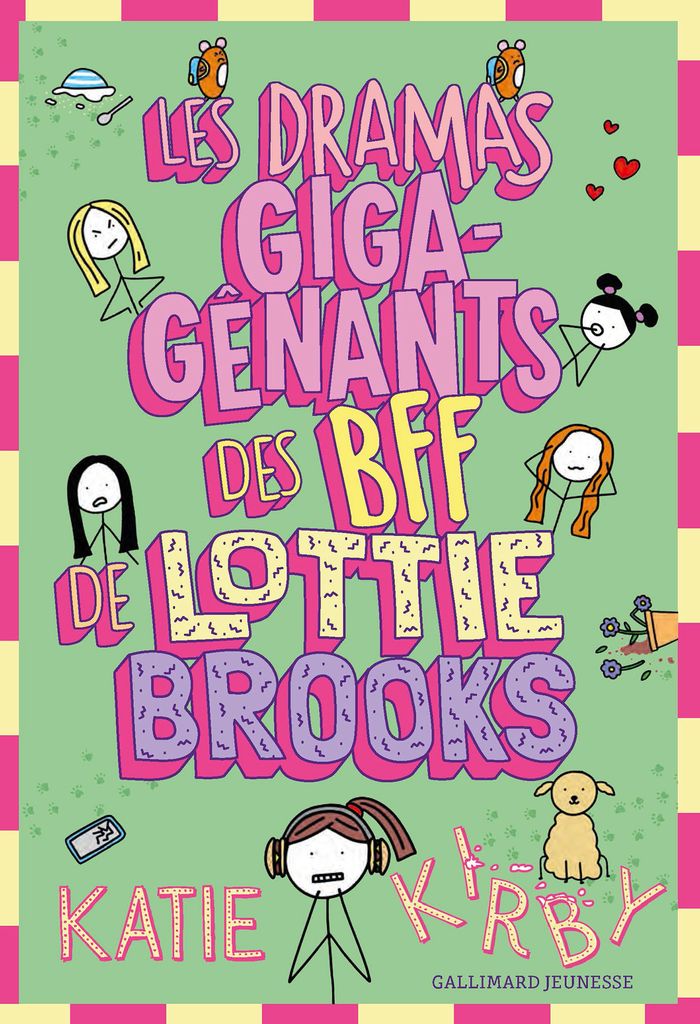 Couverture du livre « LES DRAMAS GIGA-GENANTS DES BFF DE LOTTIE BROOKS », librairie Les Contes Infusés à Corte