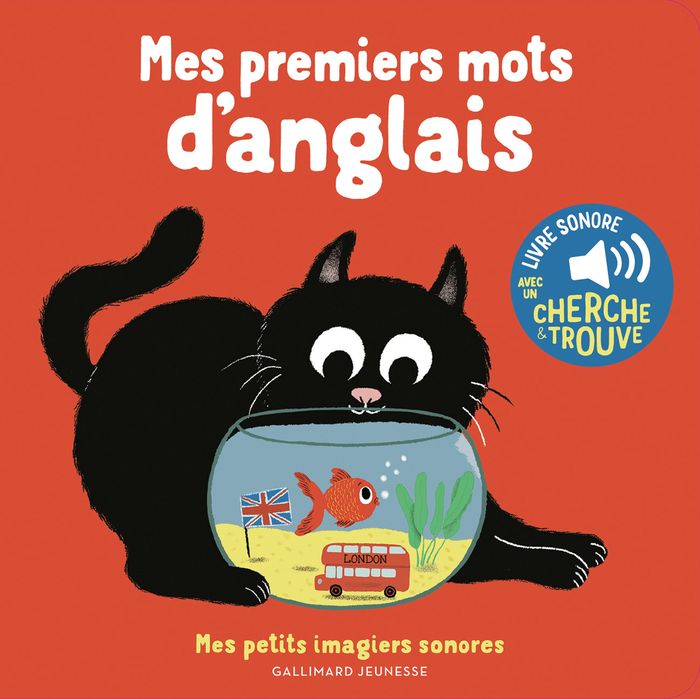 Couverture du livre « MES PREMIERS MOTS D'ANGLAIS - DES SONS A ECOUTER, DES IMAGES A REGARDER », librairie Les Contes Infusés à Corte