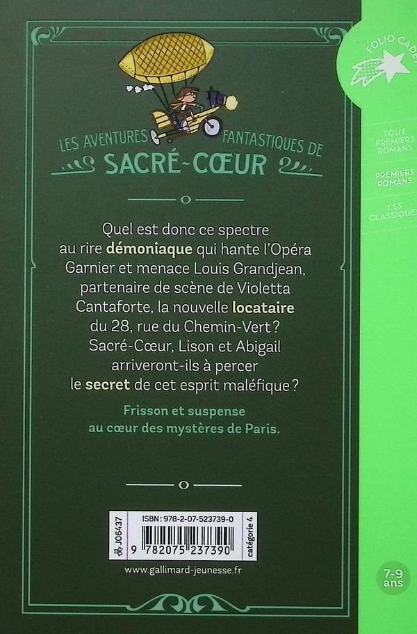 Quatrième de couverture de « Le spectre de l'Opéra »