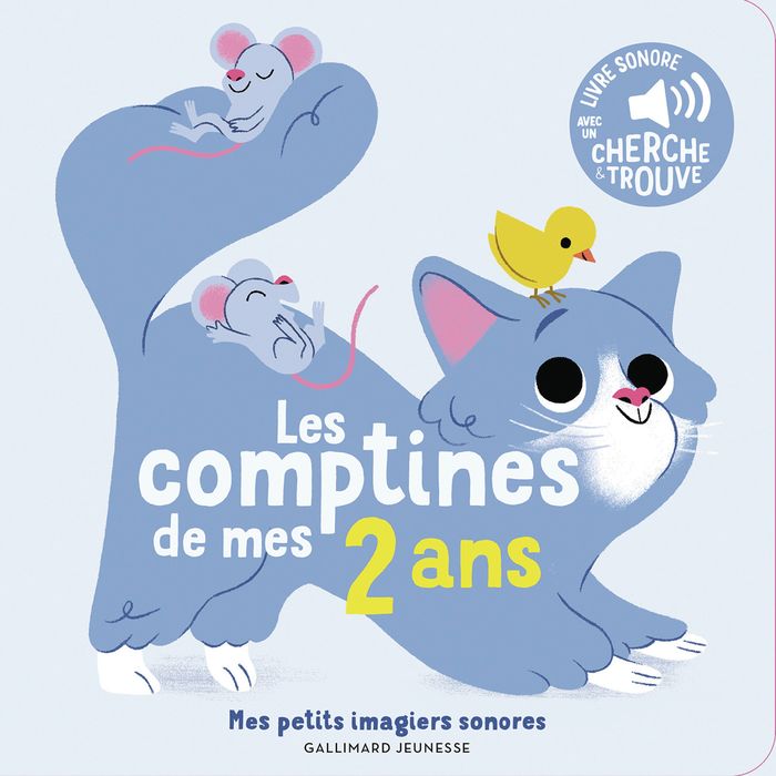Couverture du livre « MES COMPTINES DES 2 ANS - DES SONS A ECOUTER, DES IMAGES A REGARDER », librairie Les Contes Infusés à Corte