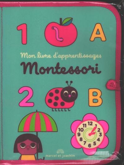 Couverture du livre « MON LIVRE D'APPRENTISSAGES MONTESSORI », librairie Les Contes Infusés à Corte