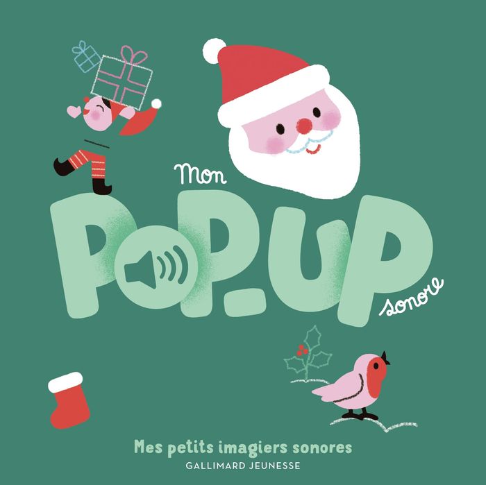 Couverture du livre « MON POP-UP SONORE - JOYEUX NOEL ! », librairie Les Contes Infusés à Corte