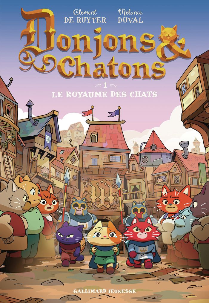 Couverture du livre « DONJONS ET CHATONS - VOL01 - LE ROYAUME DES CHATS » de V. Rubio-Barreau, librairie Les Contes Infusés à Corte