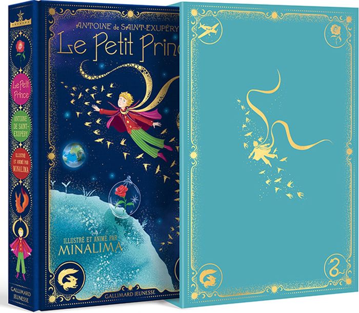 Couverture du livre « LE PETIT PRINCE - EDITION ILLUSTREE INTERACTIVE - GRAPHISME ET ILLUSTRATIONS DE MINALIMA-EDITION COL » de Saint-Exupery, librairie Les Contes Infusés à Corte