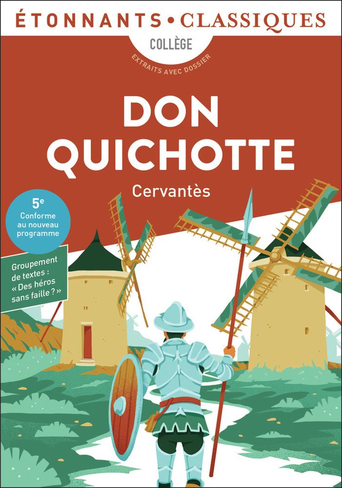 Couverture du livre « Don Quichotte » de Cervantès, librairie Les Contes Infusés à Corte