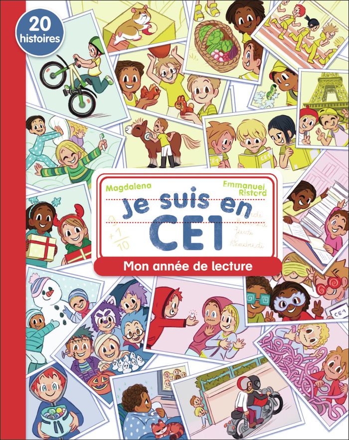 Couverture du livre « JE SUIS EN CE1 - MON ANNEE DE LECTURE - 20 HISTOIRES » de Magdalena/ristord, librairie Les Contes Infusés à Corte