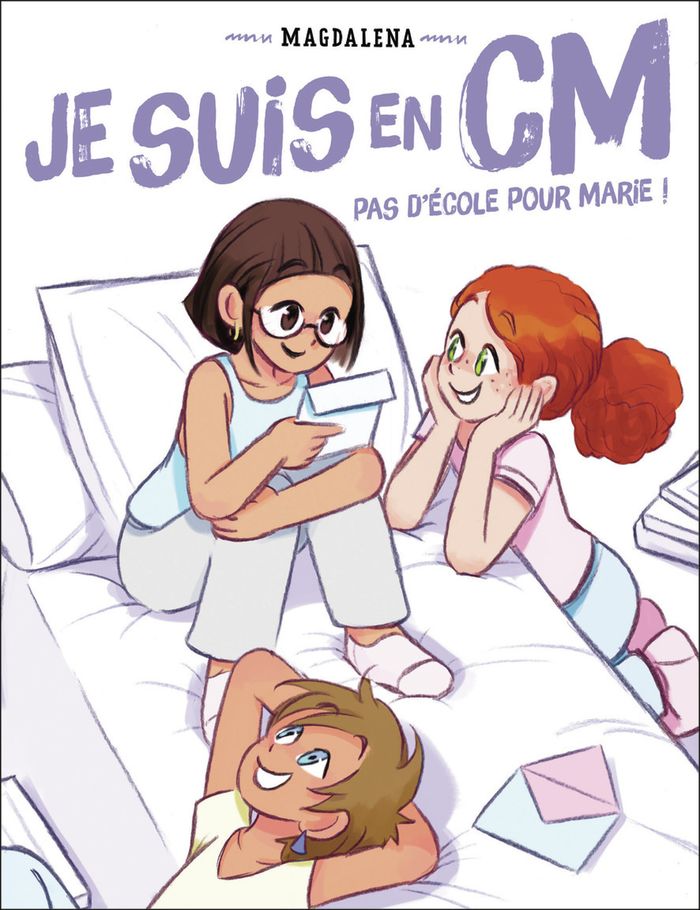 Couverture du livre « JE SUIS EN CM - PAS D'ECOLE POUR MARIE ! » de Magdalena/ristord, librairie Les Contes Infusés à Corte