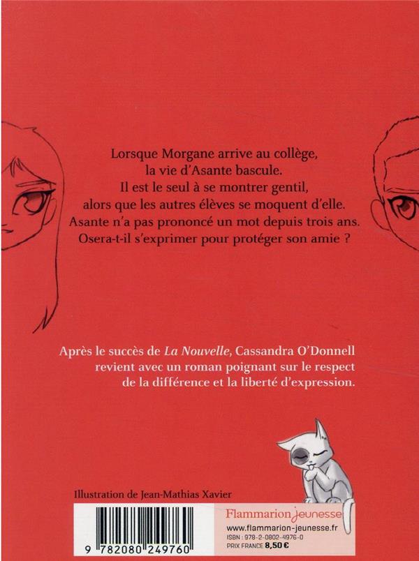 Quatrième de couverture de « Le garçon qui ne voulait pas parler »