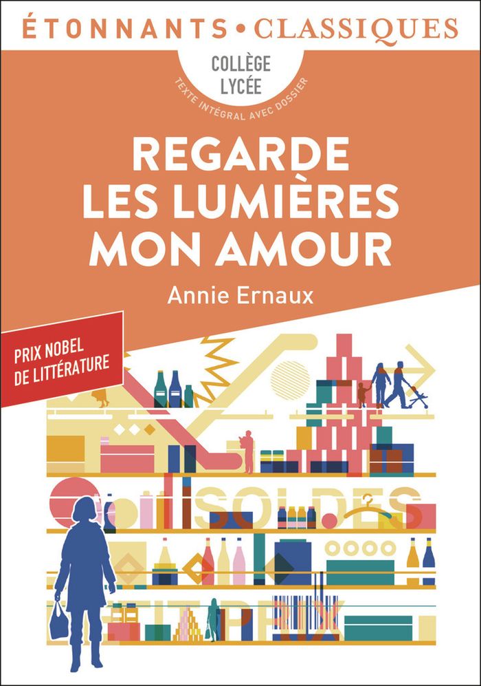 Couverture du livre « Regarde les lumières mon amour » de Annie Ernaux, librairie Les Contes Infusés à Corte