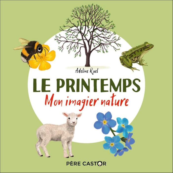 Couverture du livre « Le printemps : mon imagier nature » de Adeline Ruel, librairie Les Contes Infusés à Corte
