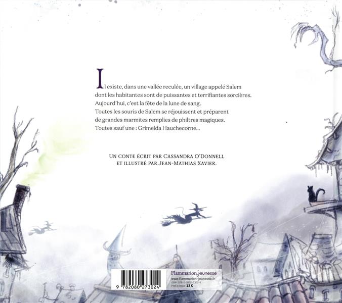 Quatrième de couverture de « Grimelda Hauchecorne : la souris de Salem »