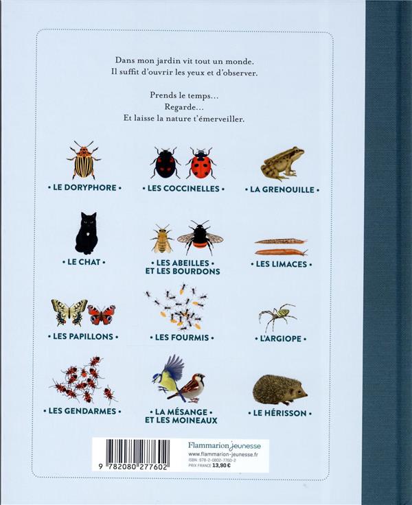 Quatrième de couverture de « Les petites leçons de choses de mon jardin »
