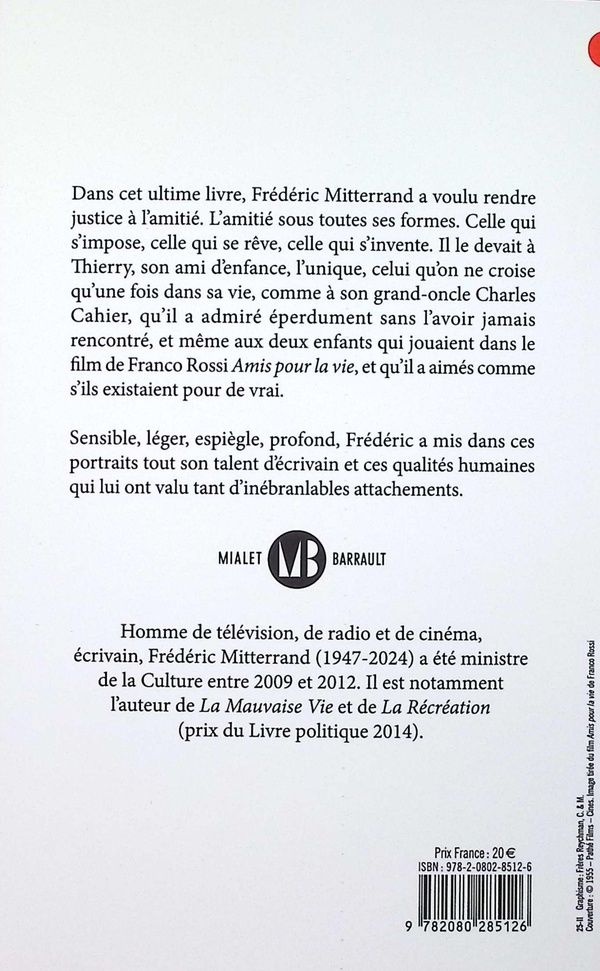 Quatrième de couverture de « Amis pour la vie »