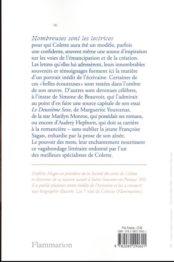 Quatrième de couverture de « Notre Colette : un portrait de Colette par ses lectrices »