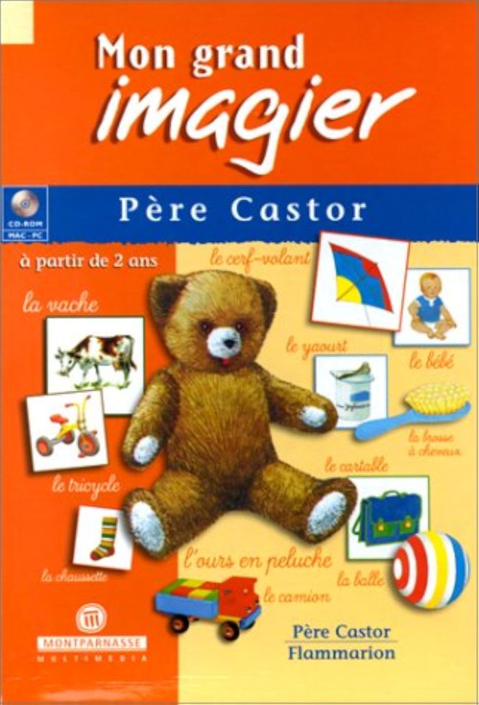 Couverture du livre « CD-ROM MON GRAND IMAGIER PERE CASTOR » de Xxx, librairie Les Contes Infusés à Corte