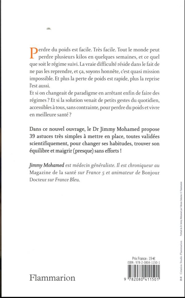 Quatrième de couverture de « Zéro contrainte pour maigrir : surtout, ne faites pas de régime ! »