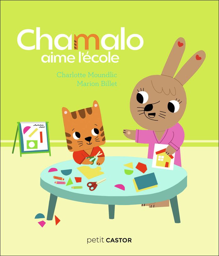 Couverture du livre « Chamalo aime l'école », librairie Les Contes Infusés à Corte