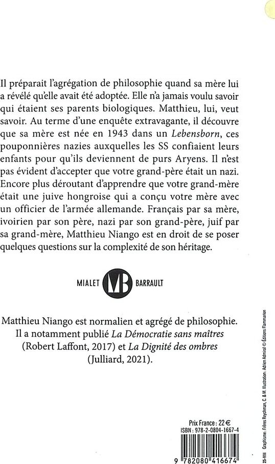 Quatrième de couverture de « Le fardeau : roman »