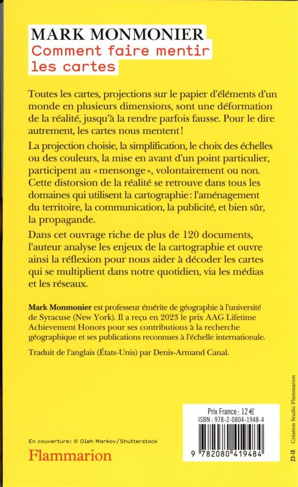 Quatrième de couverture de « COMMENT FAIRE MENTIR LES CARTES »