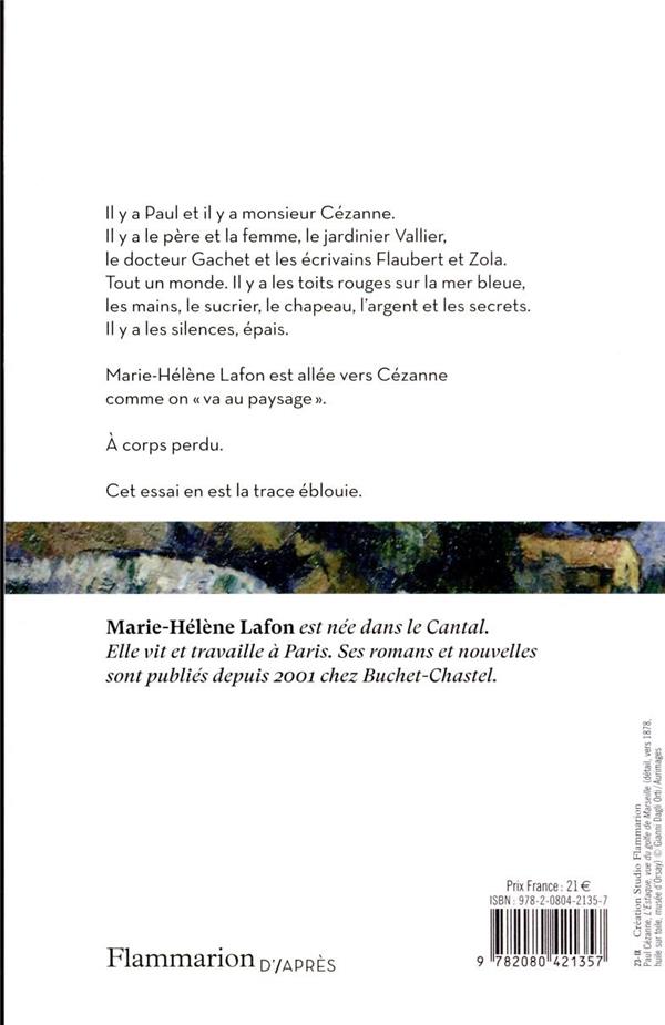 Quatrième de couverture de « Cézanne : des toits rouges sur la mer bleue »