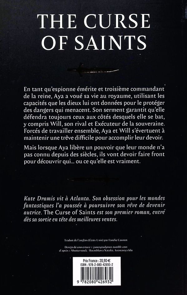 Quatrième de couverture de « The curse of saints »