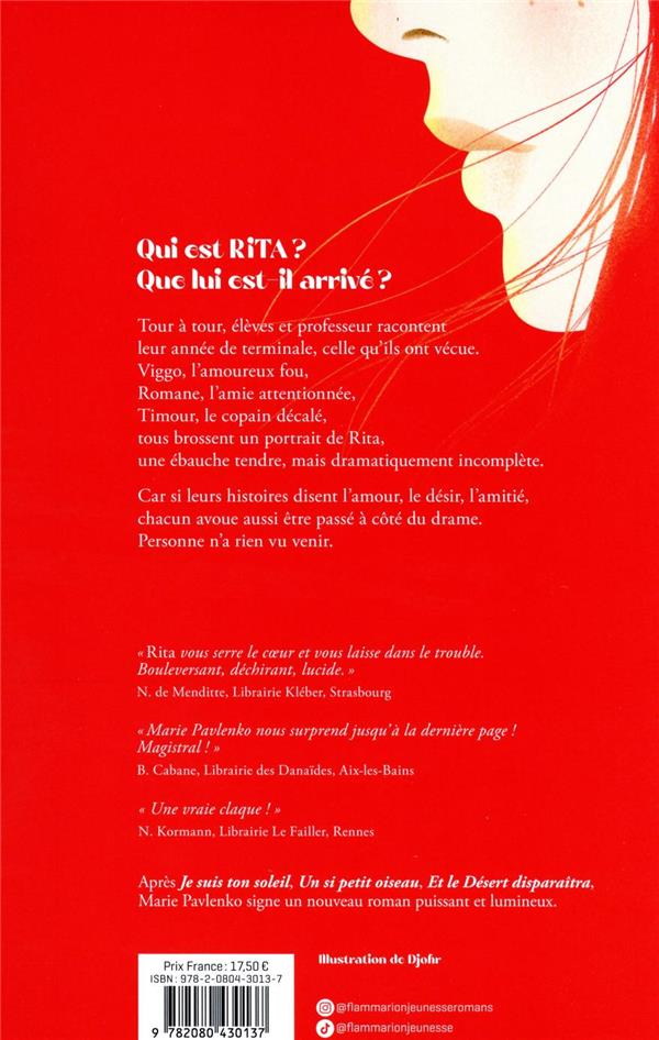 Quatrième de couverture de « Rita »