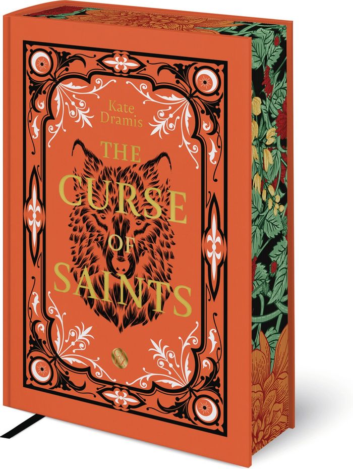 Couverture du livre « The curse of saints » de Kate Dramis, librairie Les Contes Infusés à Corte
