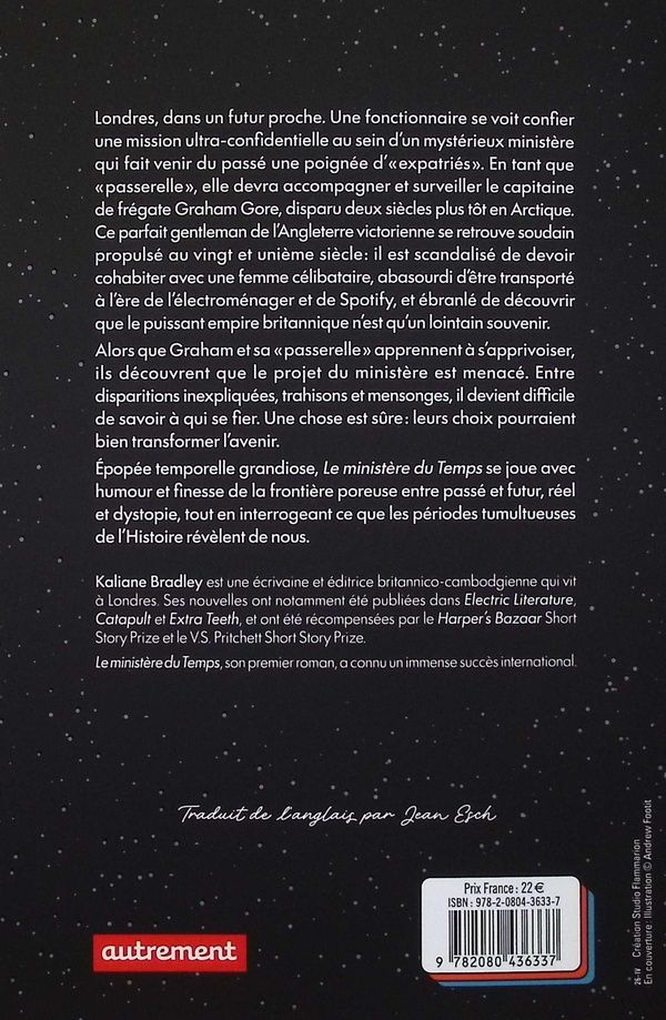 Quatrième de couverture de « LE MINISTERE DU TEMPS »