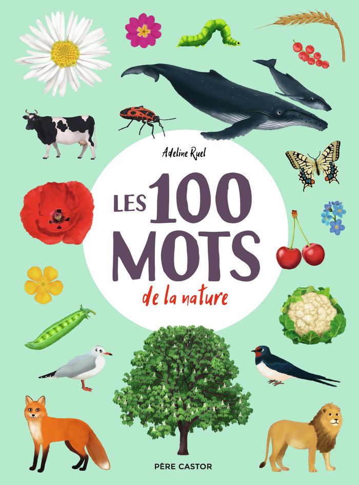 Couverture du livre « Les 100 mots de la nature » de Adeline Ruel, librairie Les Contes Infusés à Corte