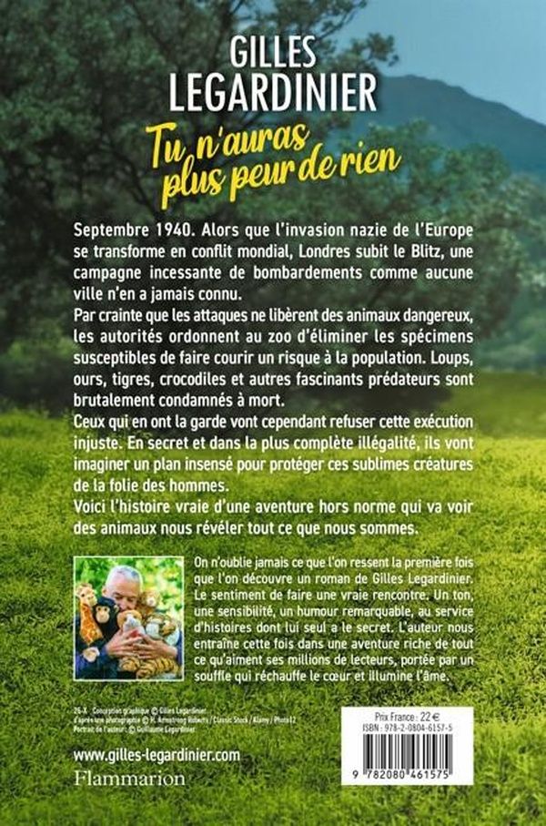 Quatrième de couverture de « TU N'AURAS PLUS PEUR DE RIEN »