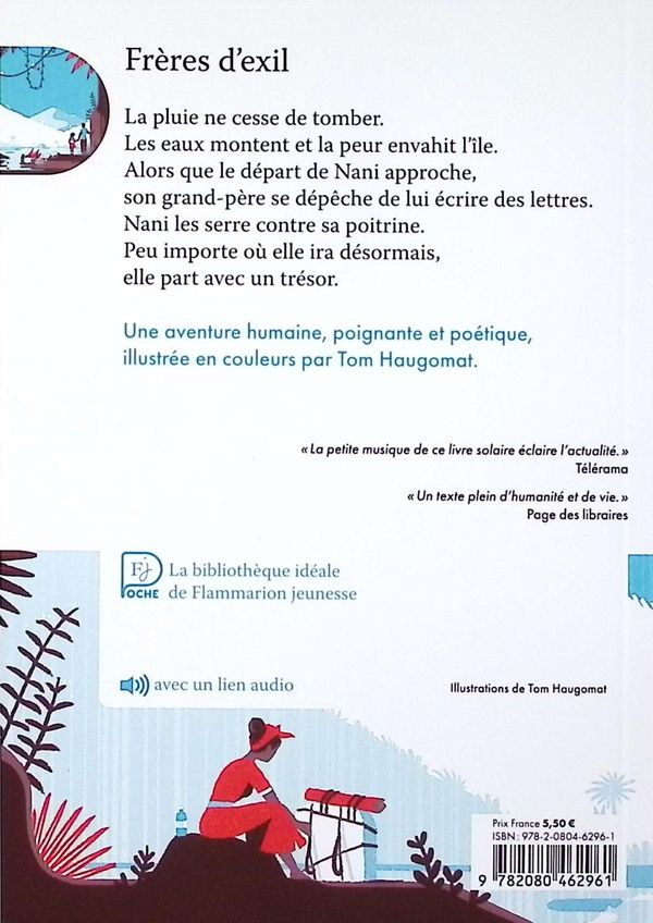 Quatrième de couverture de « Frères d'exil »
