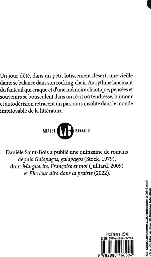 Quatrième de couverture de « Mémoires de la véranda : roman »